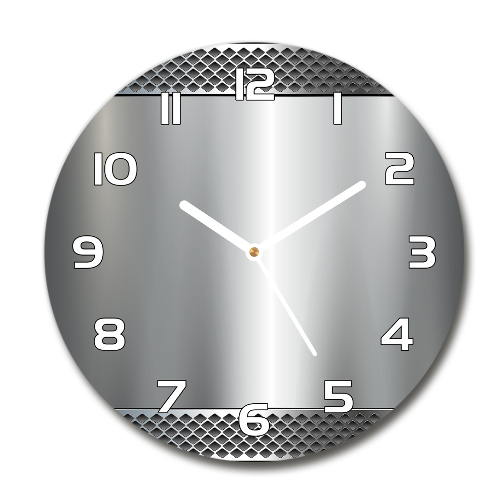 Round wall clock Metal background