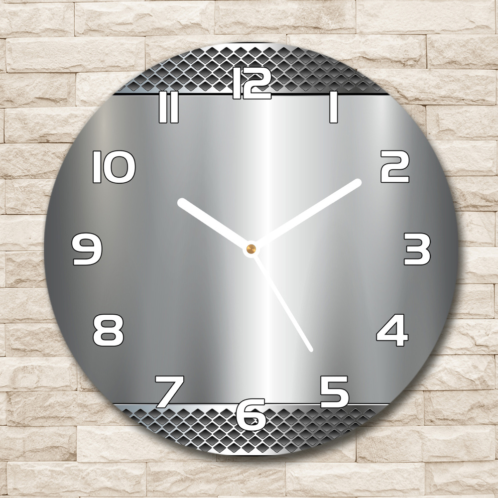 Round wall clock Metal background