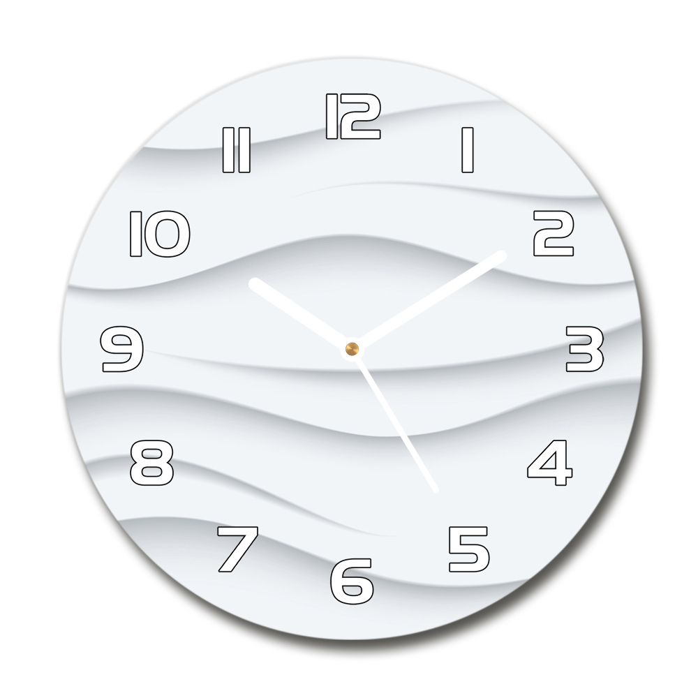 Round wall clock Wave abstraction