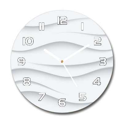 Round wall clock Wave abstraction