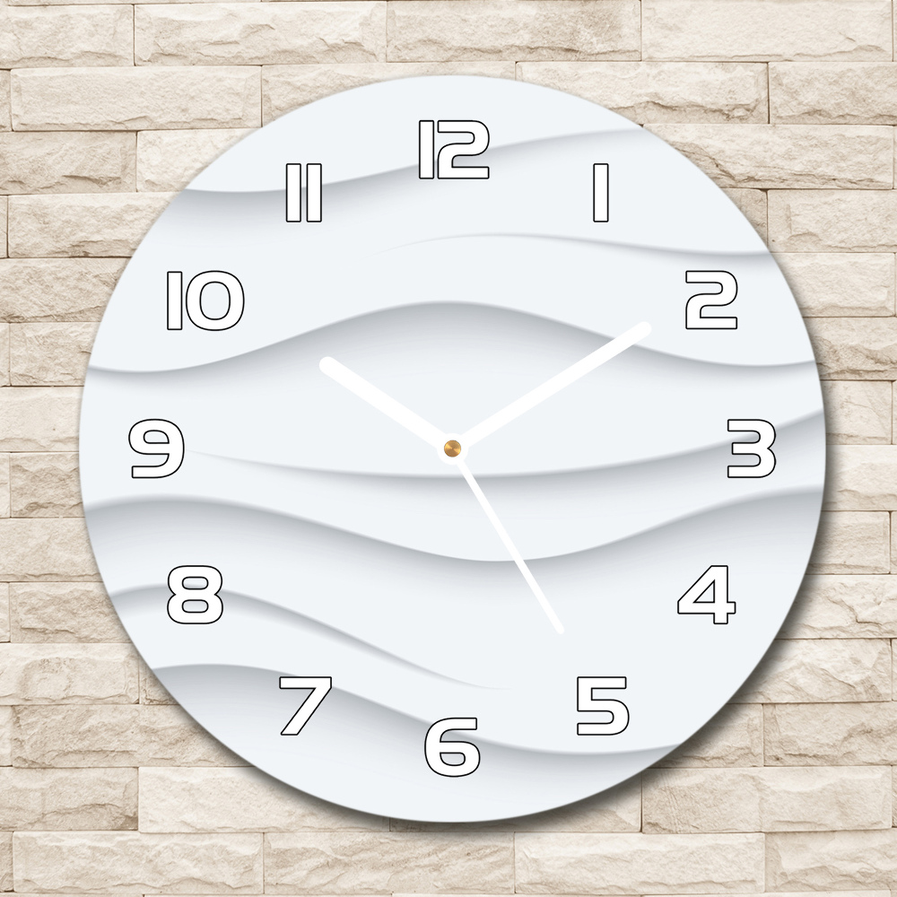 Round wall clock Wave abstraction