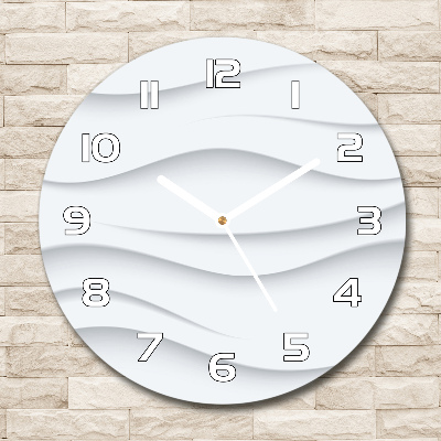 Round wall clock Wave abstraction