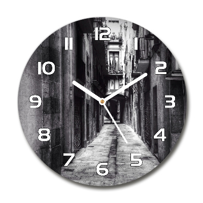 Round wall clock Barcelona Spain