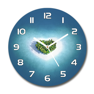 Round wall clock Island