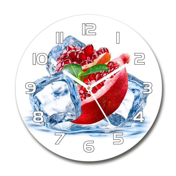 Round wall clock Ice navy blue