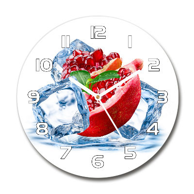 Round wall clock Ice navy blue