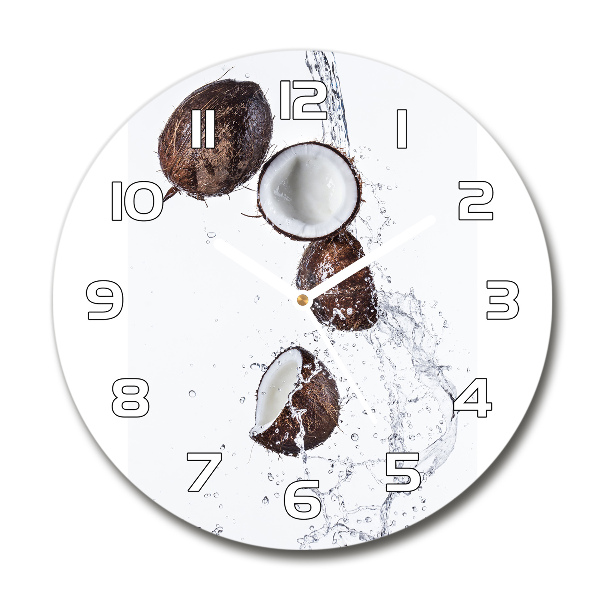 Round wall clock Coconut with water