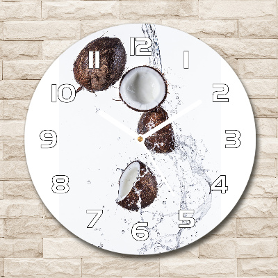 Round wall clock Coconut with water