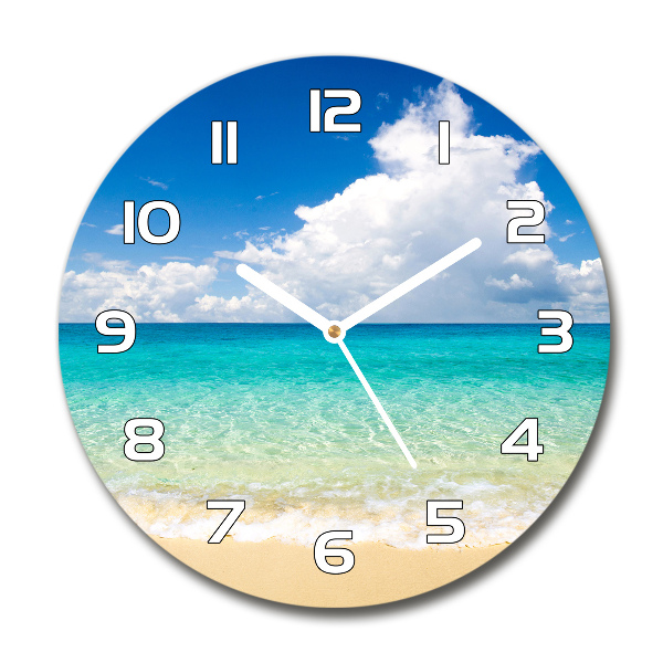 Round wall clock Paradise beach