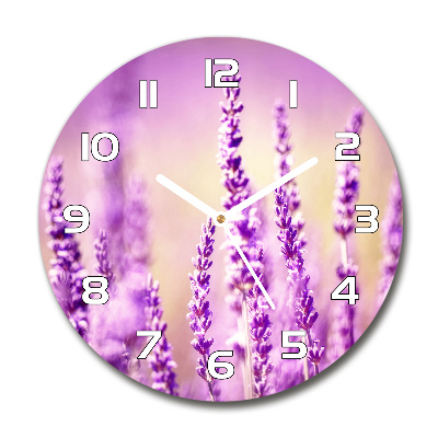 Round wall clock Lavender