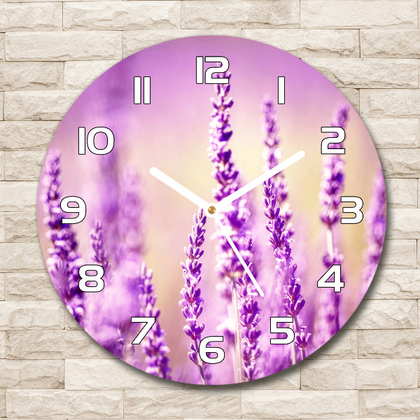 Round wall clock Lavender