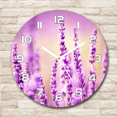 Round wall clock Lavender