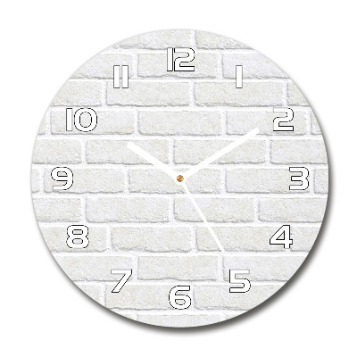 Round wall clock Brick wall