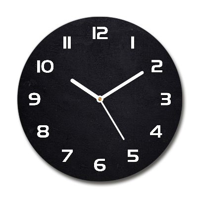 Round wall clock Black board