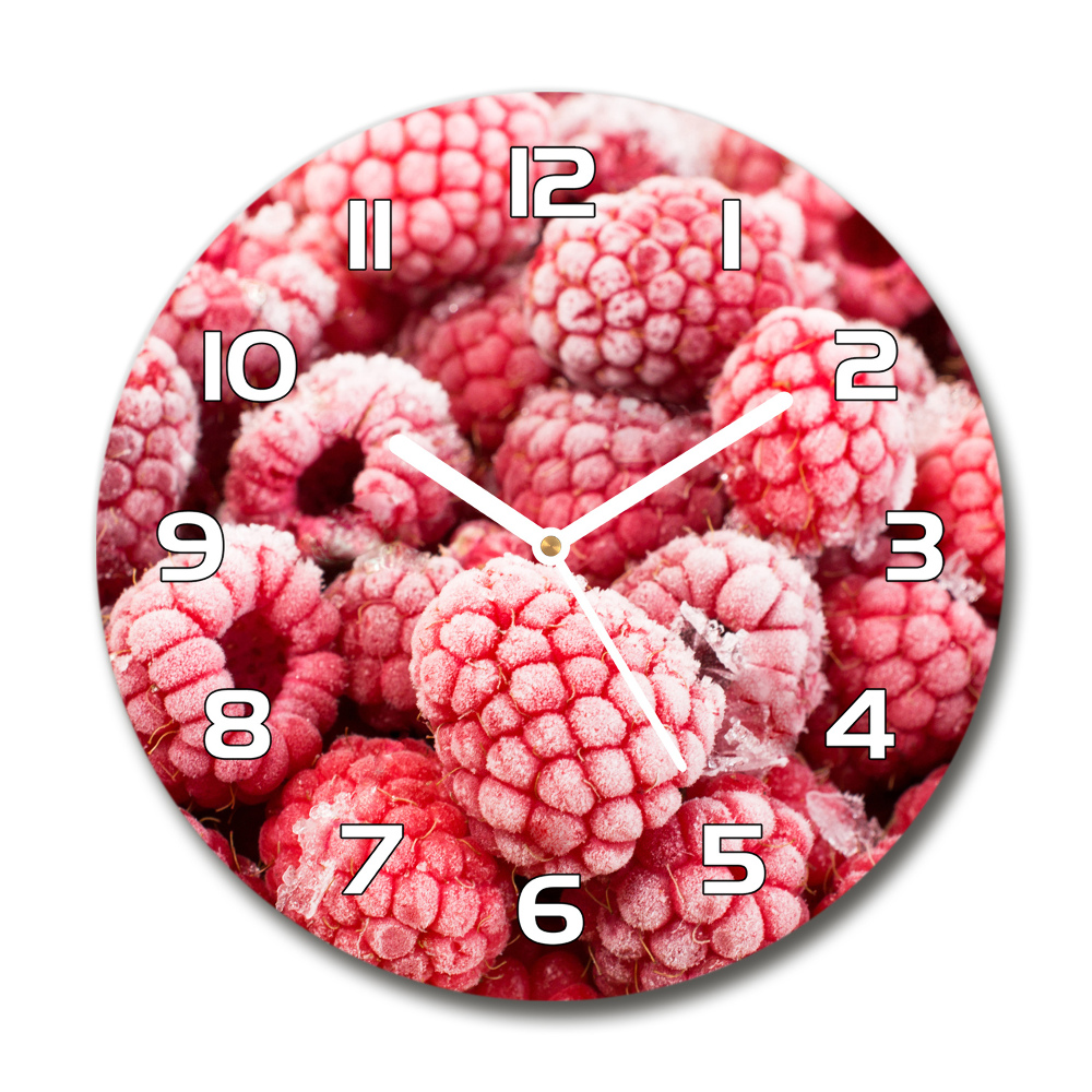 Round wall clock Frozen raspberries