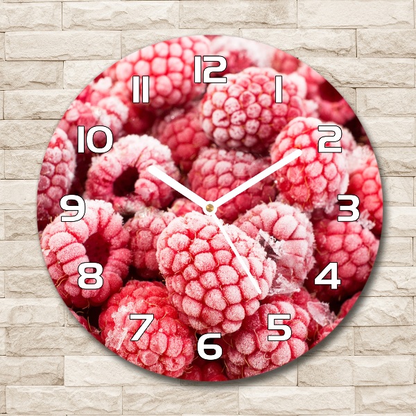 Round wall clock Frozen raspberries