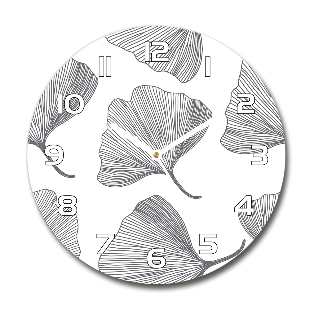 Round wall clock Ginkgo