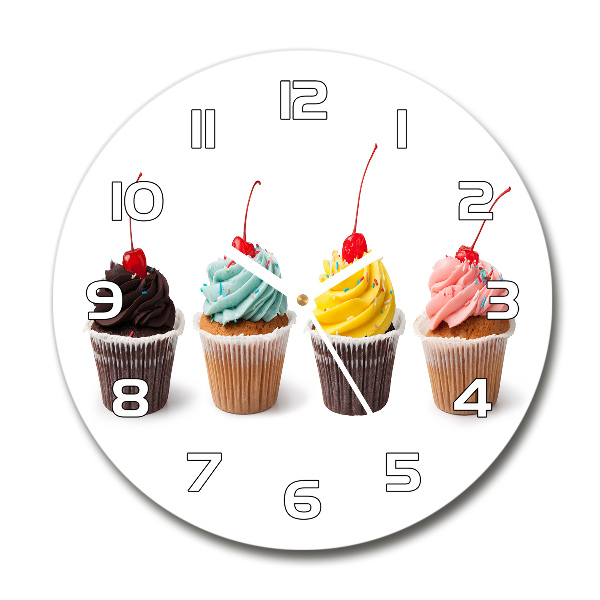 Round wall clock Cupcakes