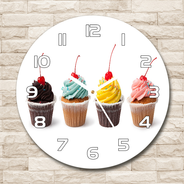 Round wall clock Cupcakes