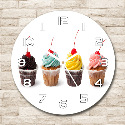 Round wall clock Cupcakes