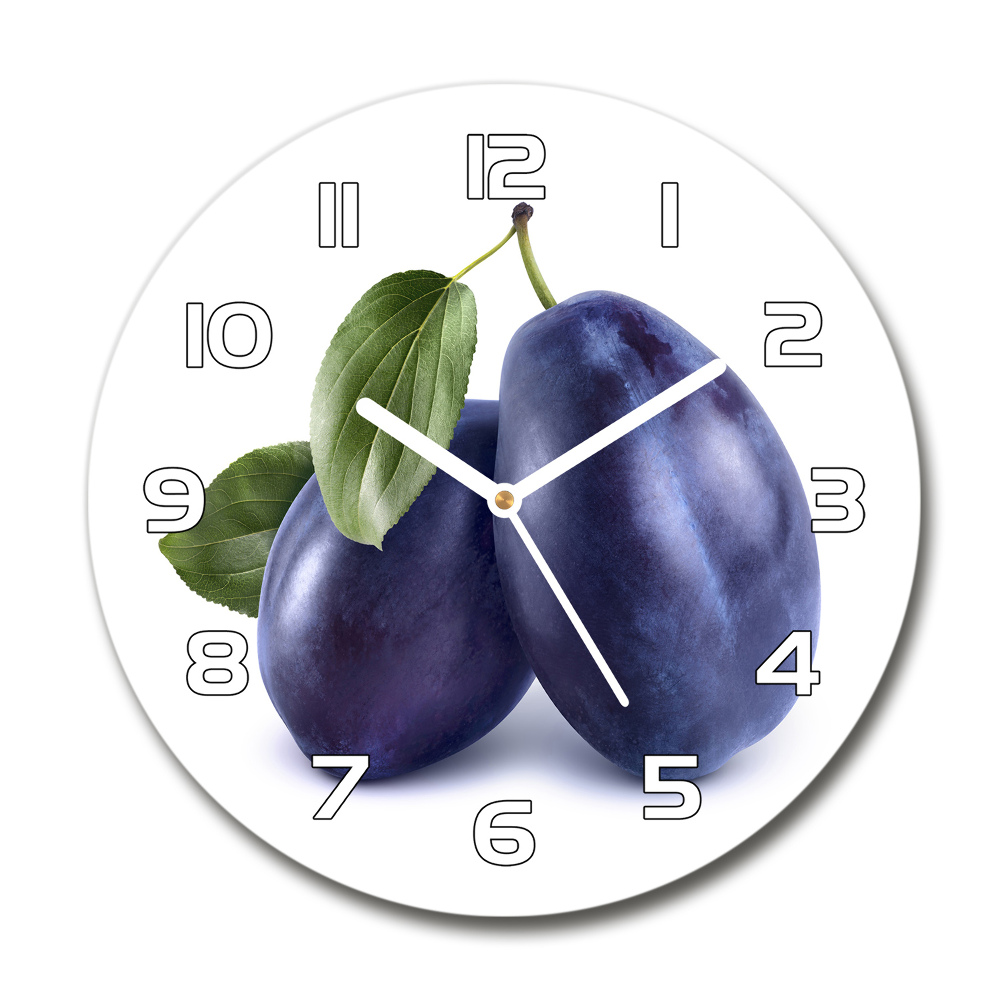 Round wall clock Plums