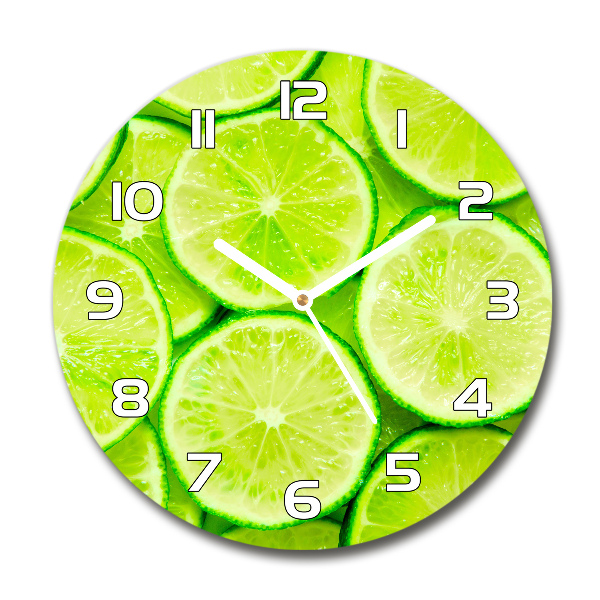 Round wall clock Lime