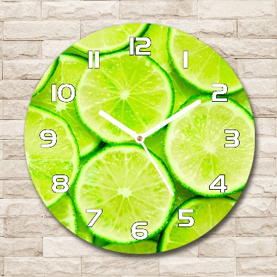 Round wall clock Lime