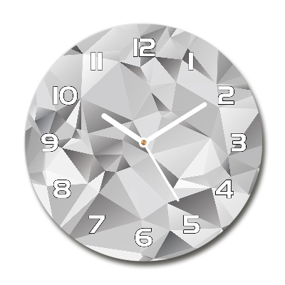 Round wall clock 3D abstraction