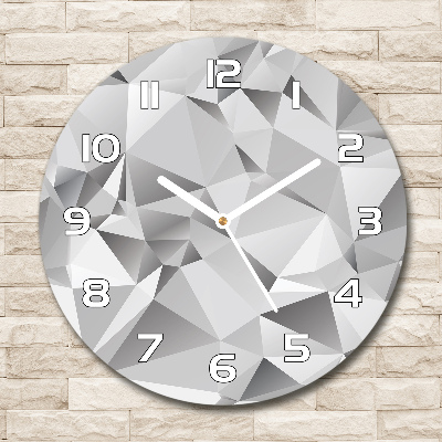 Round wall clock 3D abstraction