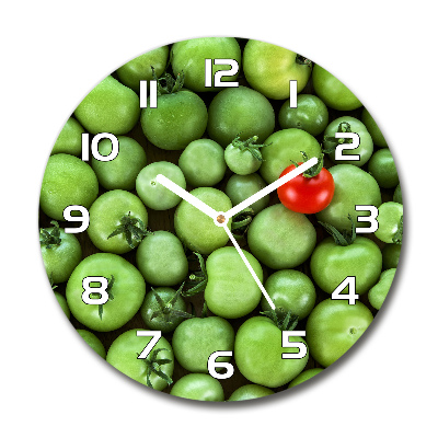 Round wall clock Mature tomato