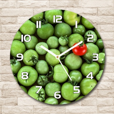 Round wall clock Mature tomato