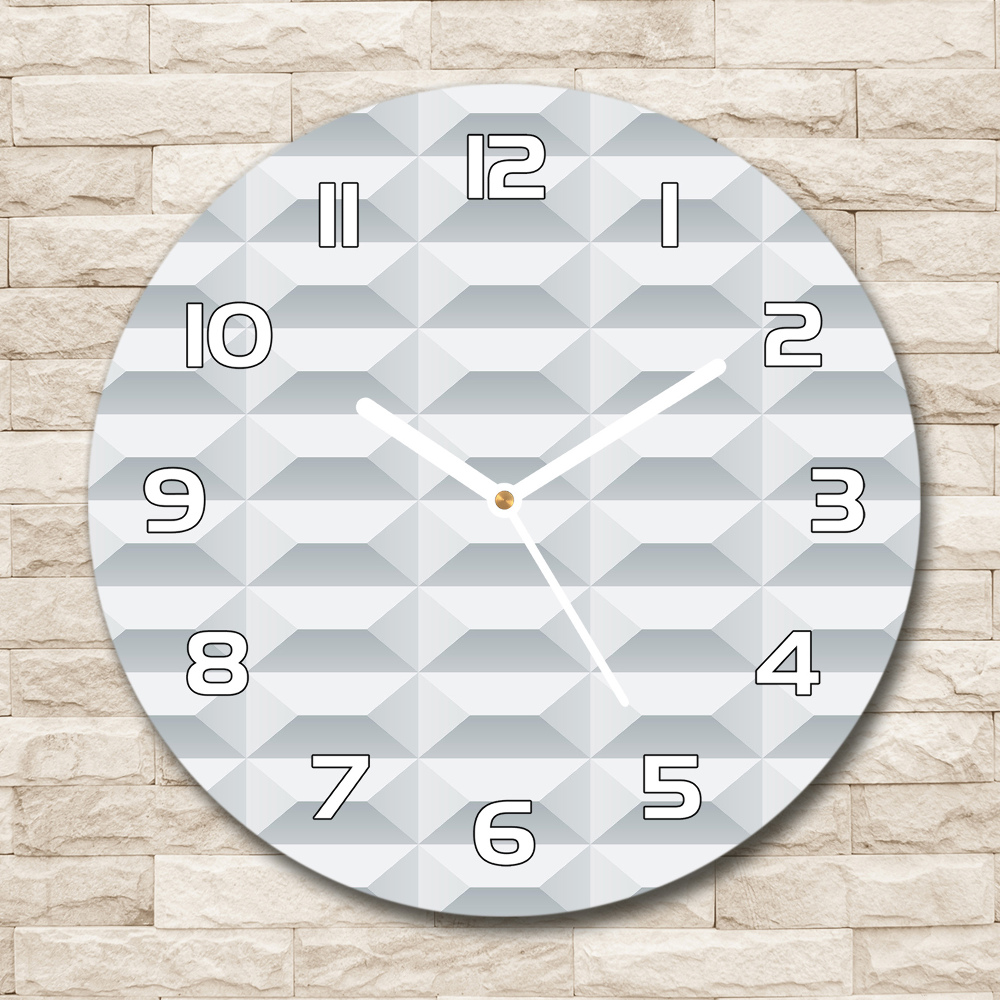 Round wall clock Geometric background