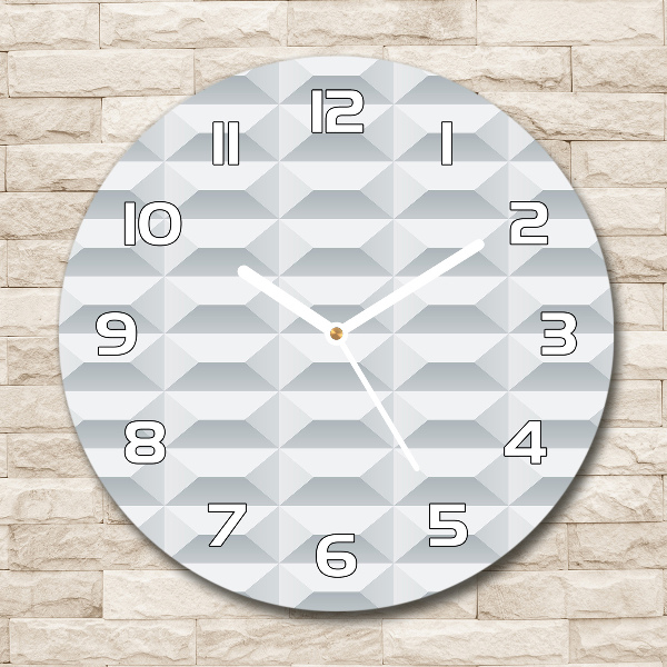 Round wall clock Geometric background