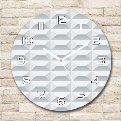 Round wall clock Geometric background