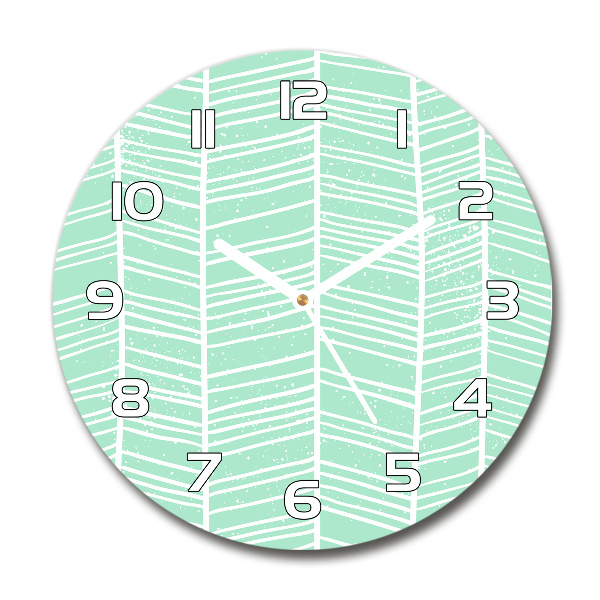 Round wall clock Flankeet pattern