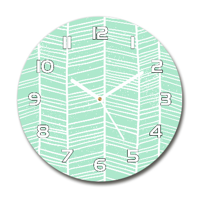 Round wall clock Flankeet pattern