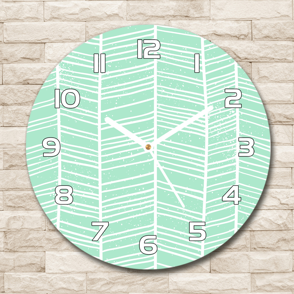 Round wall clock Flankeet pattern