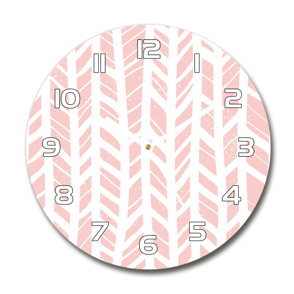 Round wall clock Flankeet pattern