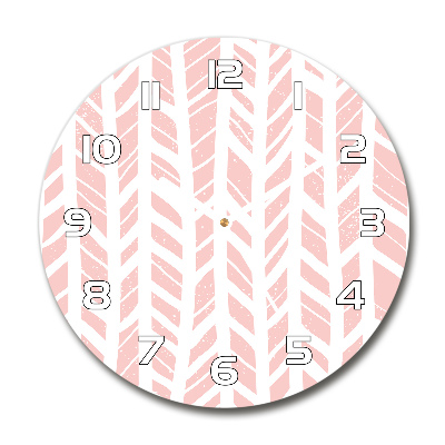 Round wall clock Flankeet pattern