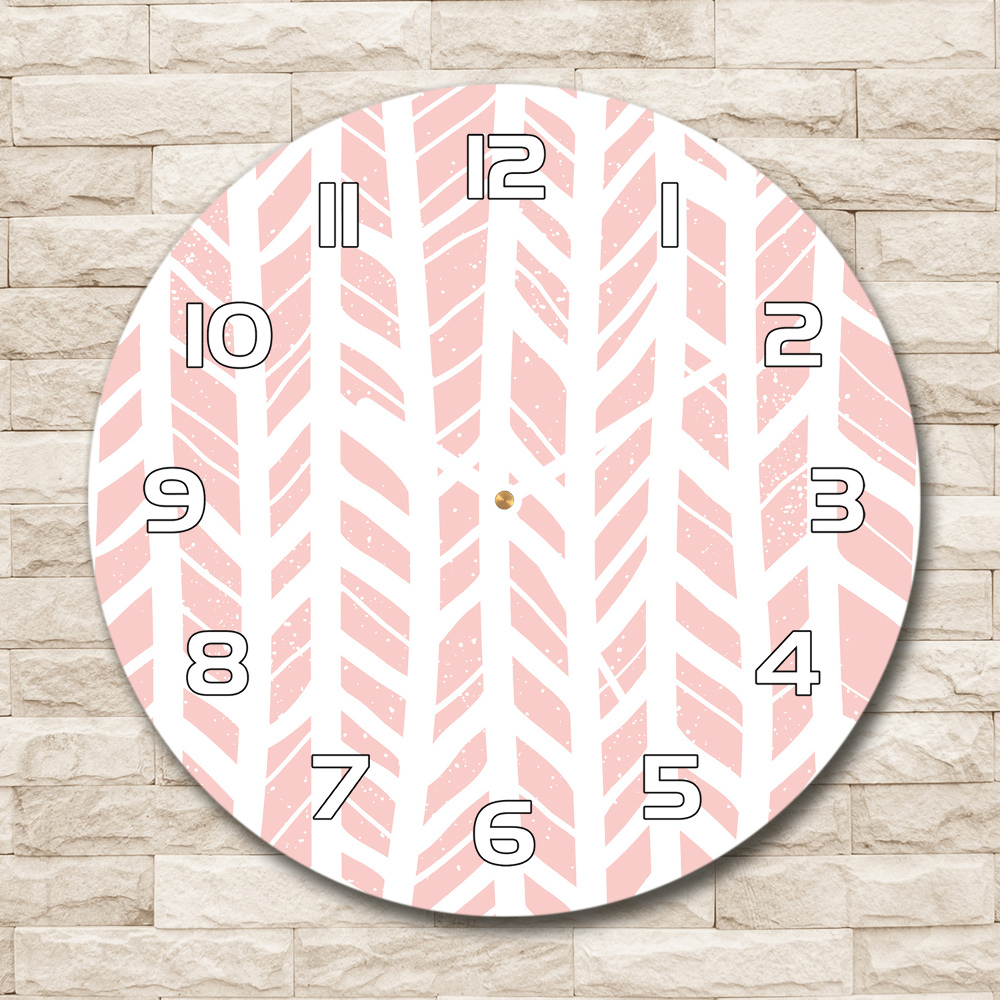 Round wall clock Flankeet pattern