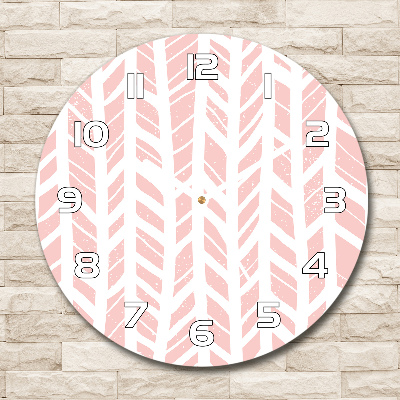 Round wall clock Flankeet pattern