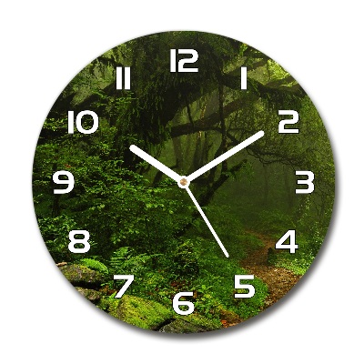 Round clock glass Jungle in Nepal