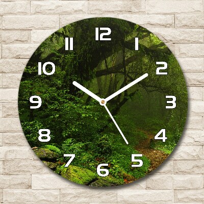 Round clock glass Jungle in Nepal