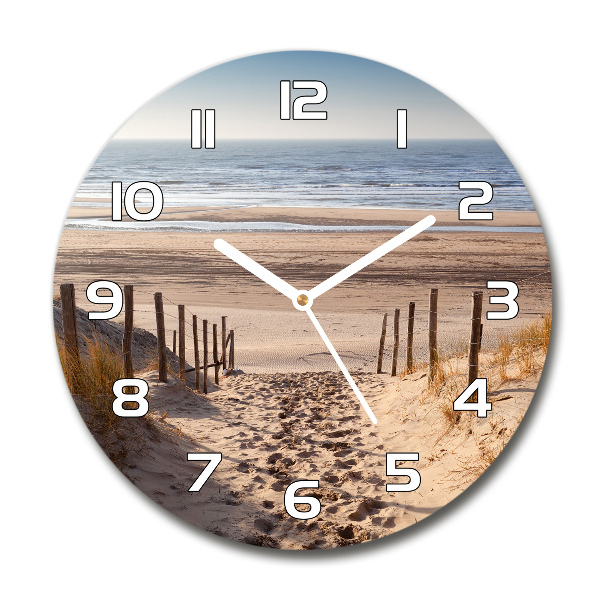 Round wall clock Coastal dunes