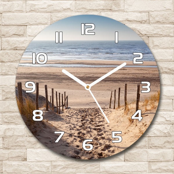 Round wall clock Coastal dunes