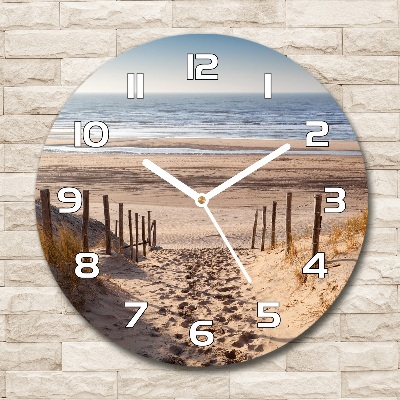 Round wall clock Coastal dunes