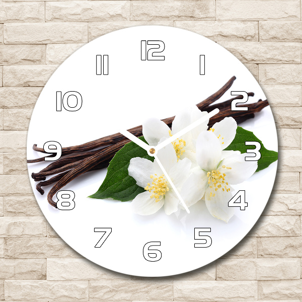 Round wall clock Jasmine and vanilla