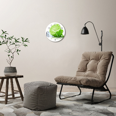 Round wall clock Ice lime