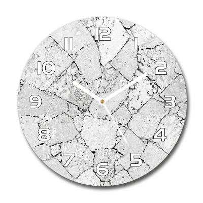 Round wall clock Stone wall