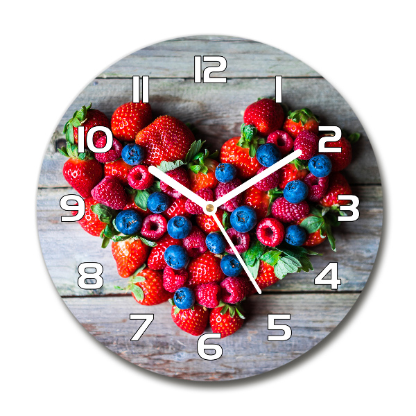 Round wall clock Fruit heart